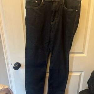 33/32 DU/ER Men's Dark Blue Straight Jeans